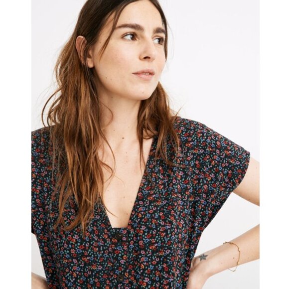 Madewell Easy Midi Dress in Fieldwalk Floral XXS - Picture 4 of 12